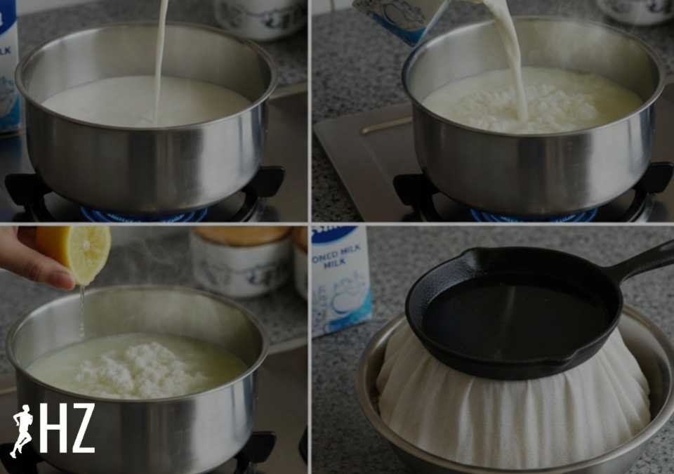 Making process of package milk to paneer
